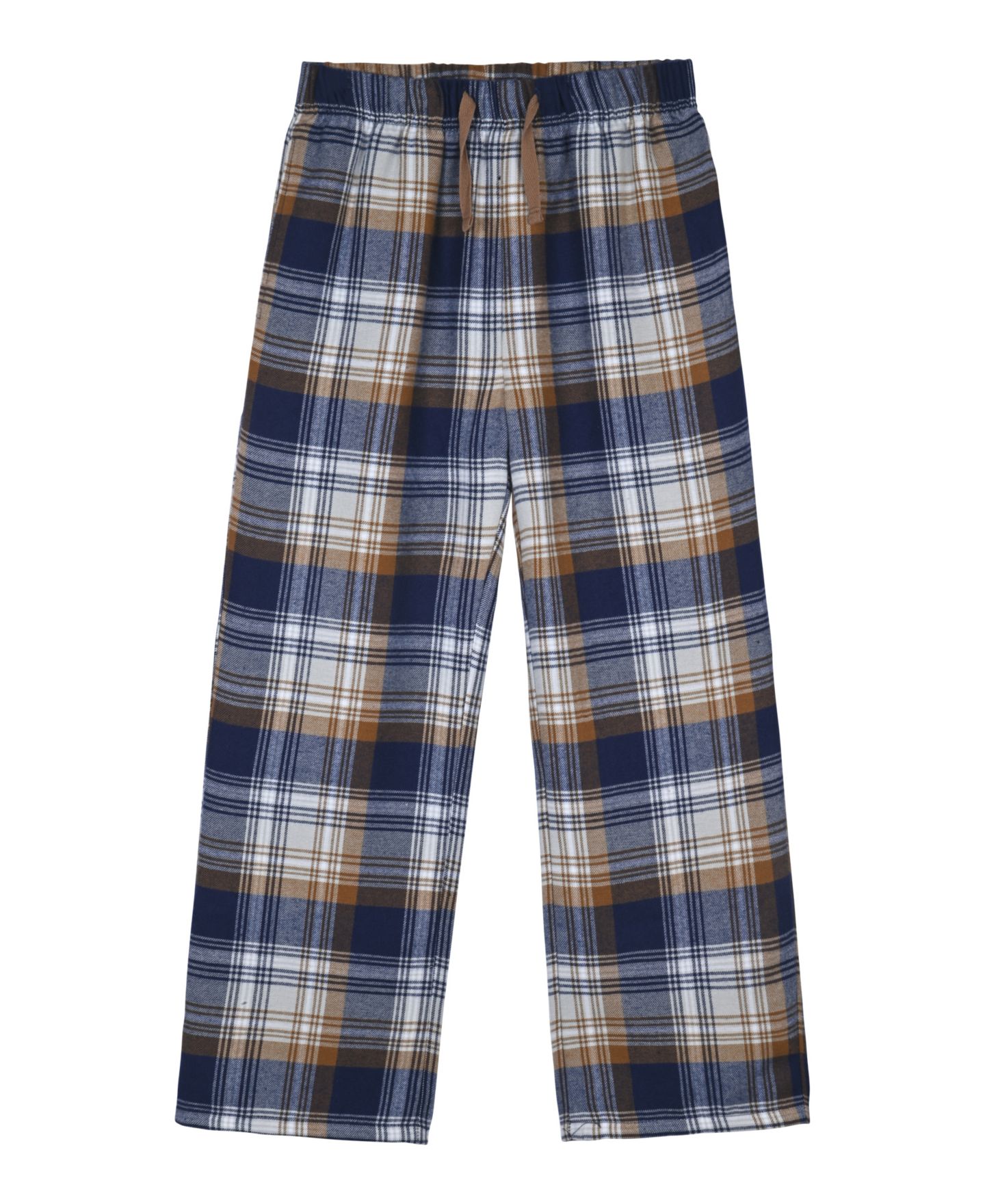 Max & Olivia Boys' 6-18 Henley Top and Navy Plaid Pants Pajama, 2-Piece Set, цвет: Тёмно-синий — фото 3