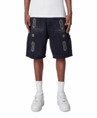 Men's Double Western Jewel Denim Shorts