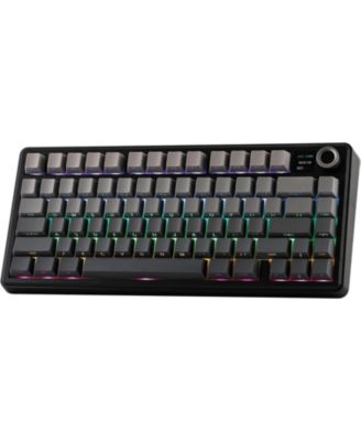 F75 Max Wireless Mechanical Keyboard with TFT Smart Screen, Tri-Mode Connectivity, Hot Swappable, RGB Backlit, Volume Knob, 75% Gasket Mount