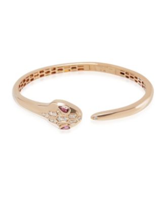 Rose Gold Rubelite and Diamond Serpenti Seduttori Bracelet