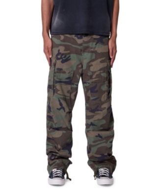 Mens Ultra Baggy Camo Print Cargo Pants