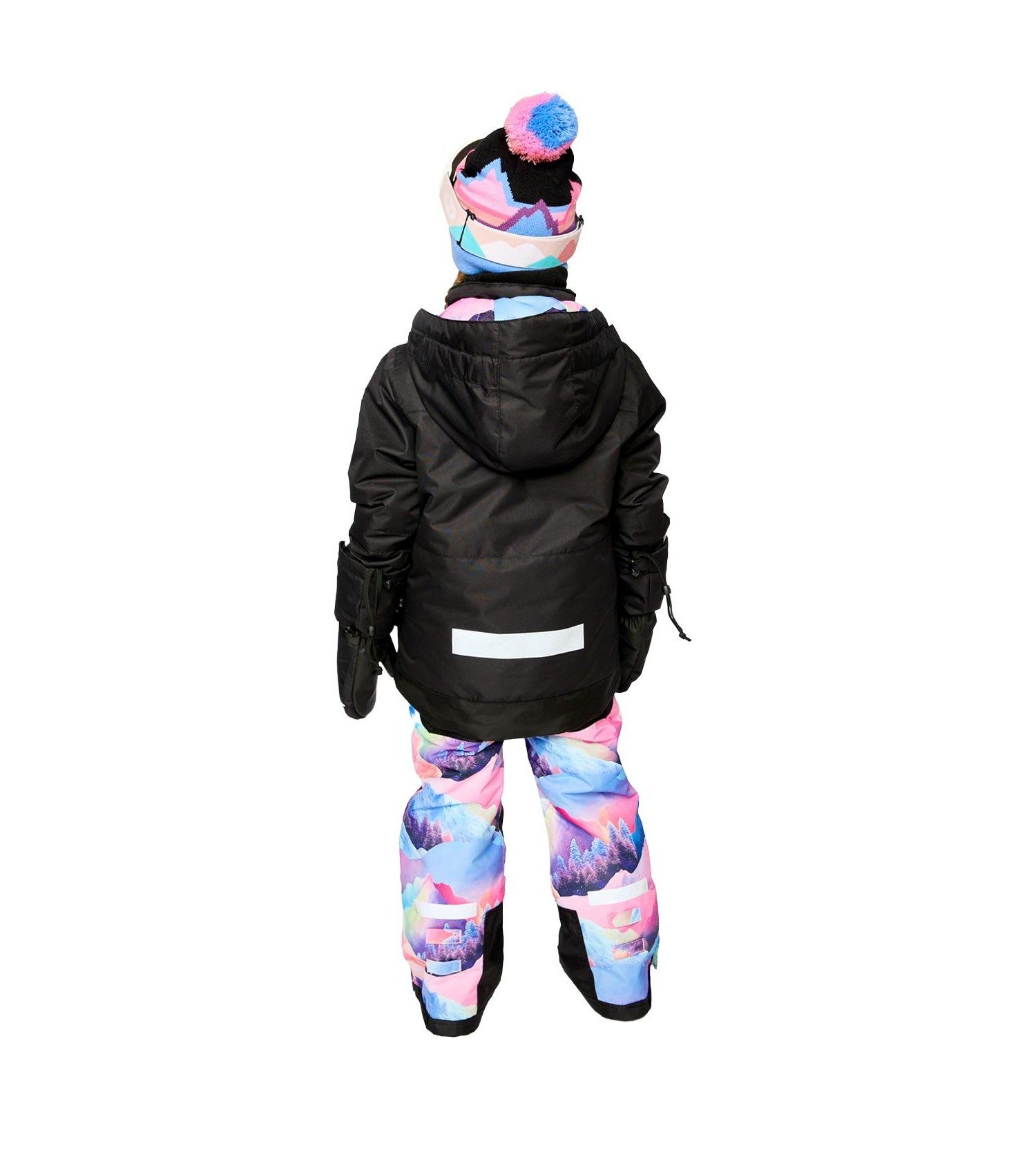 Little and Big Girl(6-16) Two Piece Teknik Snowsuit Print with Mountains