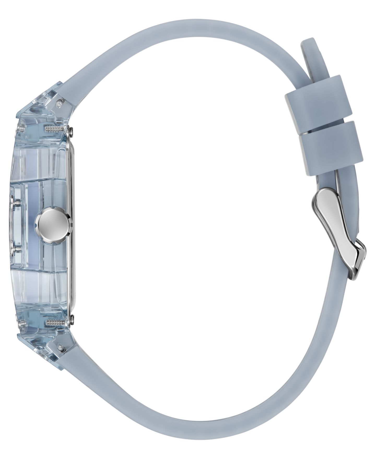 Мужские часы GUESS Quartz Blue Silicone Strap Watch 42mm — фото 3