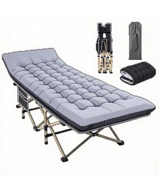 Folding Camping Cot Portable Outdoor Bed Mat Carry Bag