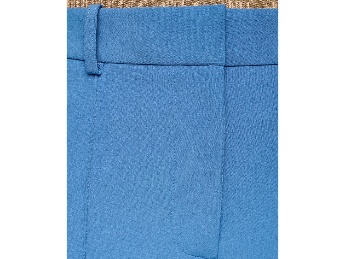 Женские брюки DKNY Tech Tailoring High-Waisted Wide-Leg, цвет: Синий — фото 7