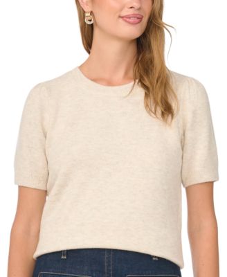 Women's Short-Sleeve Crewneck Sweater