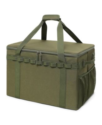 46L Camping Storage Trunk Organizer Durable Water Resistant MOLLE Utility Tote