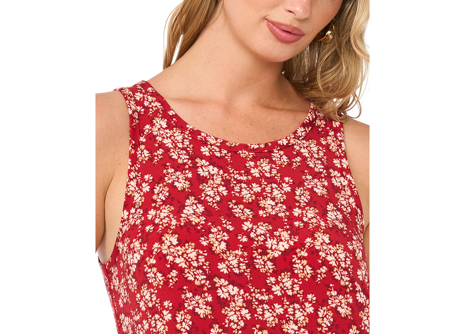 Women's Floral Keyhole Maxi Dress