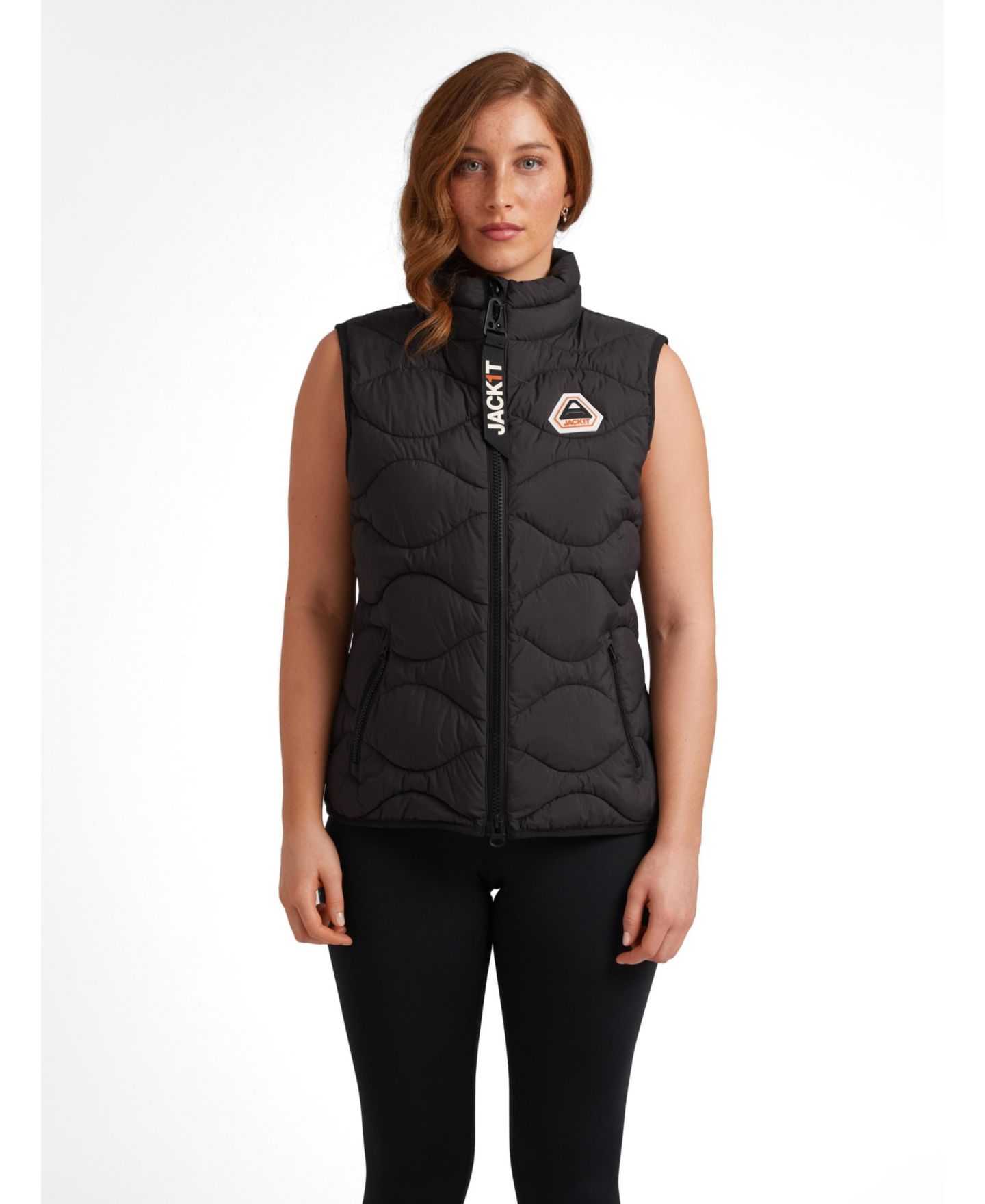 Женская куртка JACK1T High Neck Gilet, цвет: Чёрный — фото 1