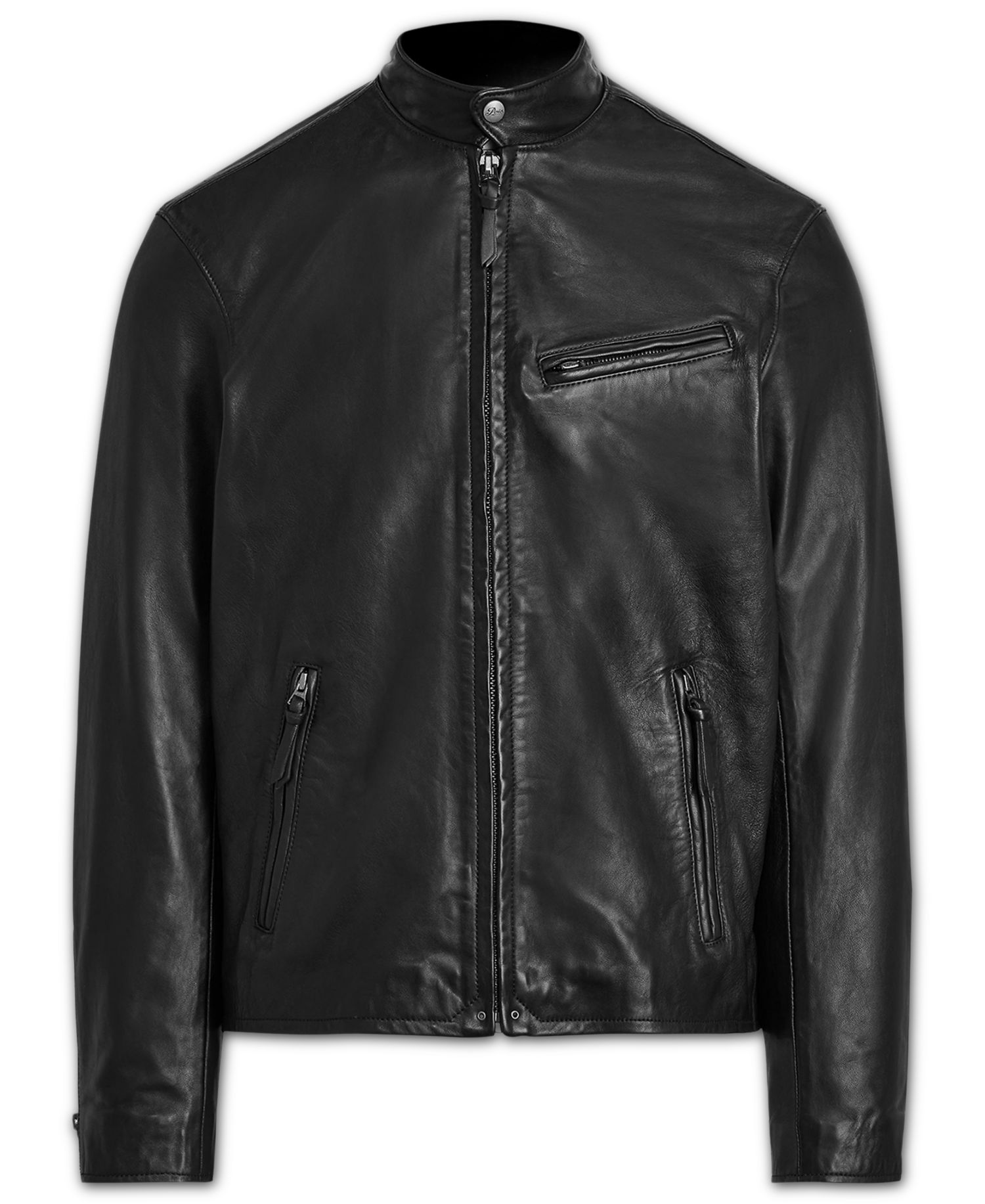 Men's Caf&eacute; Racer Leather Jacket