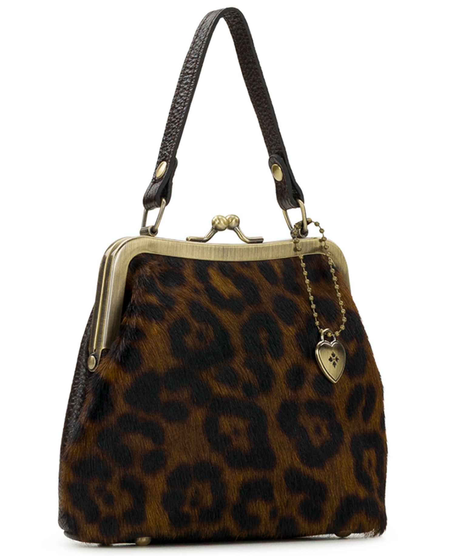 Mini Laureana Leopard Chain Crossbody Handbag