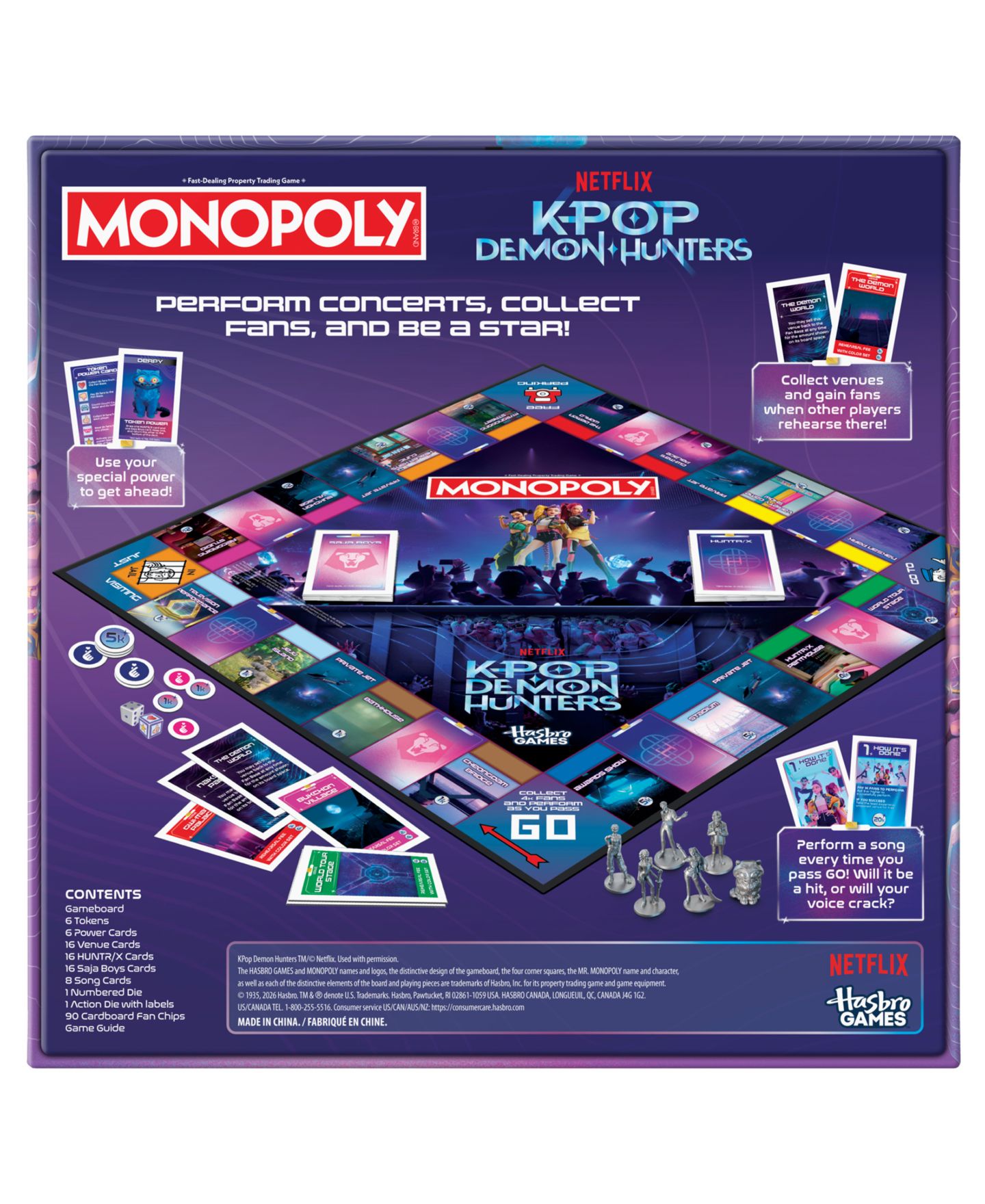 Детская настольная игра MONOPOLY KPop Demon Hunters Edition Board Game — фото 6