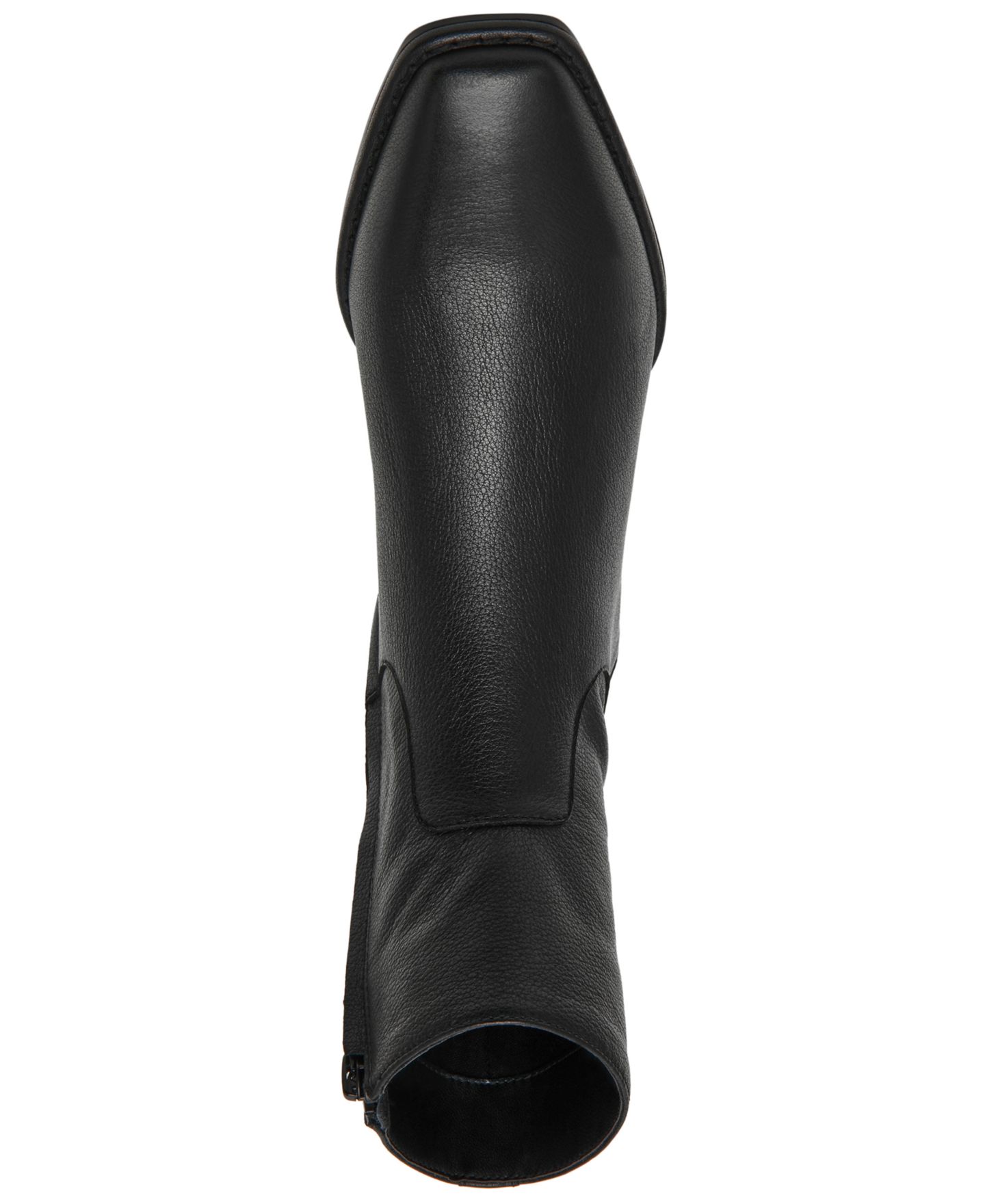 Женские ботинки Steve Madden Dorene Block Heel Ankle Booties, цвет: Чёрный кожаный — фото 4