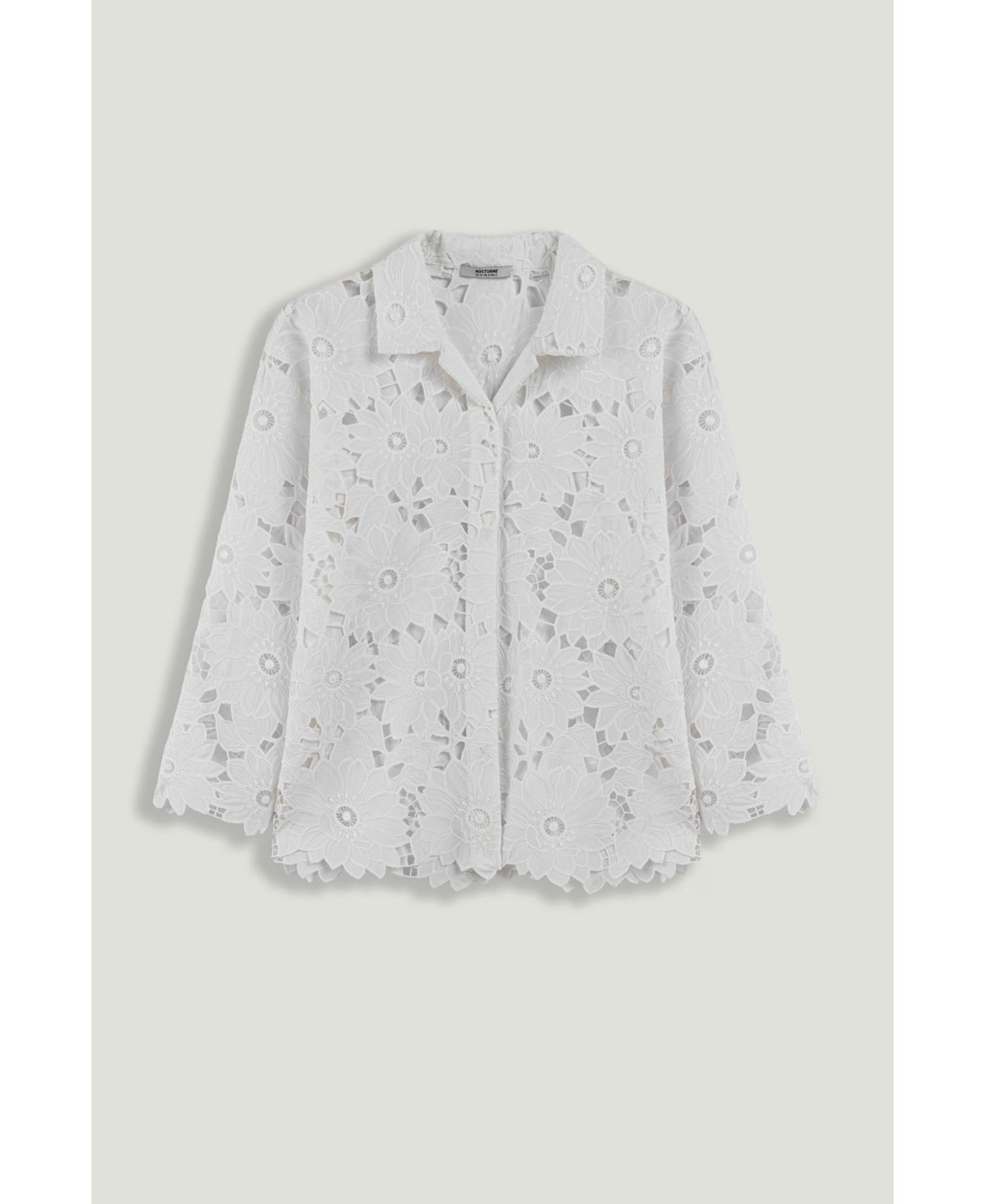 Women's Floral Mid-Length Broderie Jacket