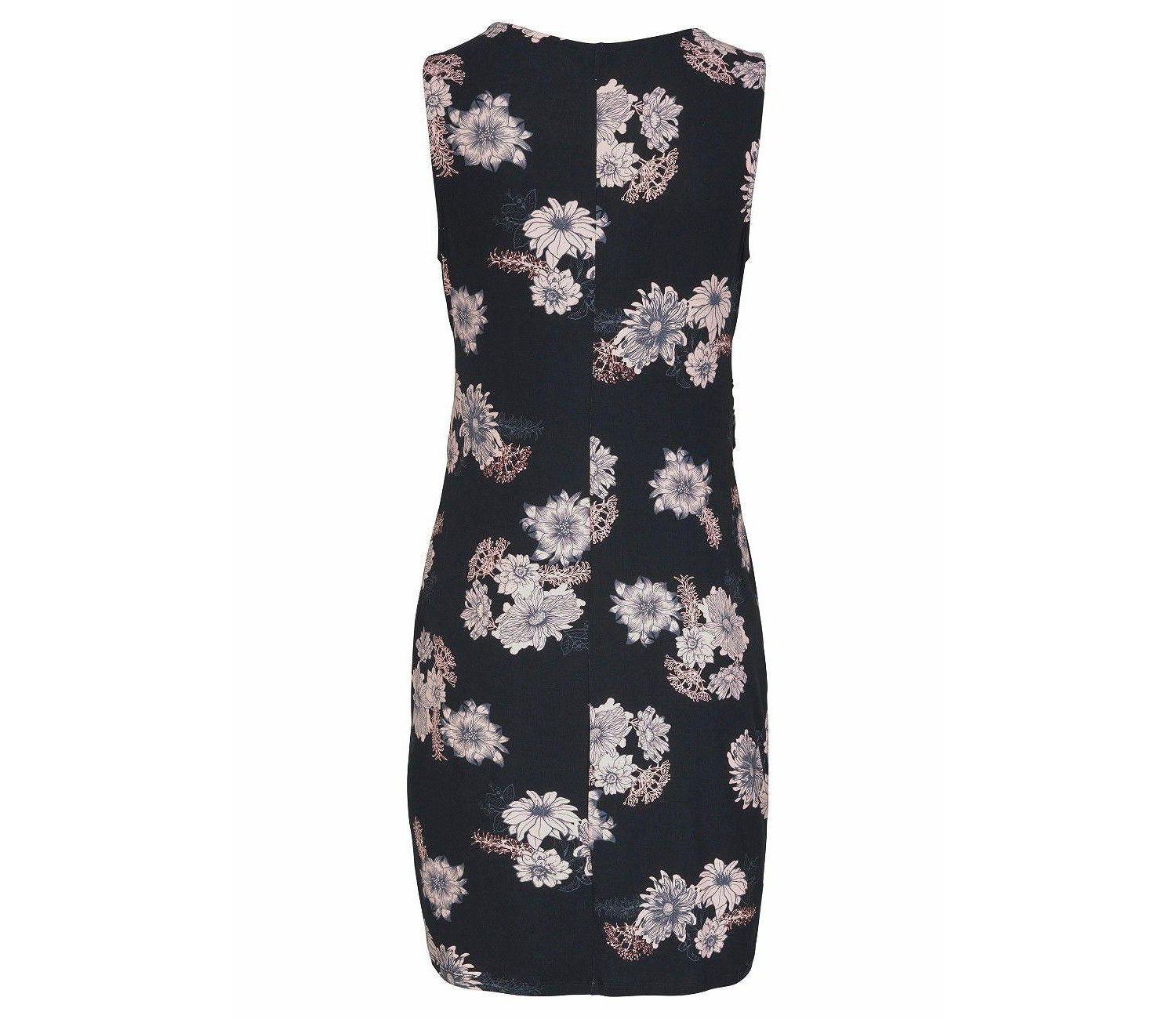 Women's Viscose Floral Print A-Line Short Dress