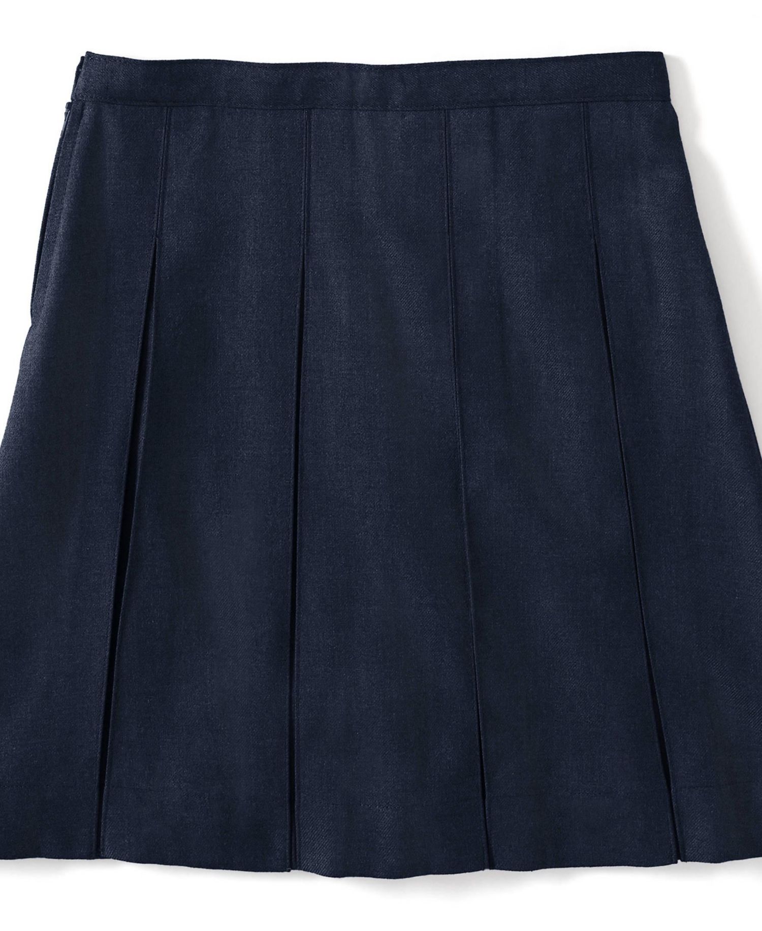Little Girls Box Pleat Skirt Below the Knee