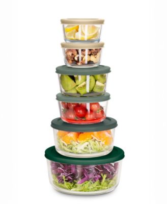 12-Piece Glass Food Storage Set