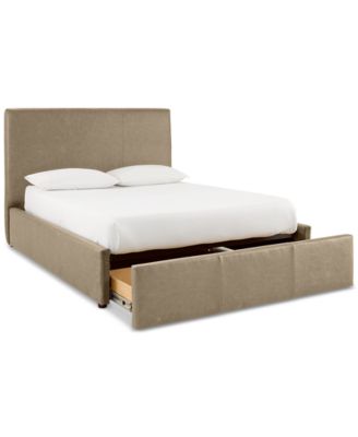 Tivie Leather Storage Bed, Queen