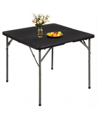 34" Folding Table Plastic Card Portable Square Party BBQ Camping
