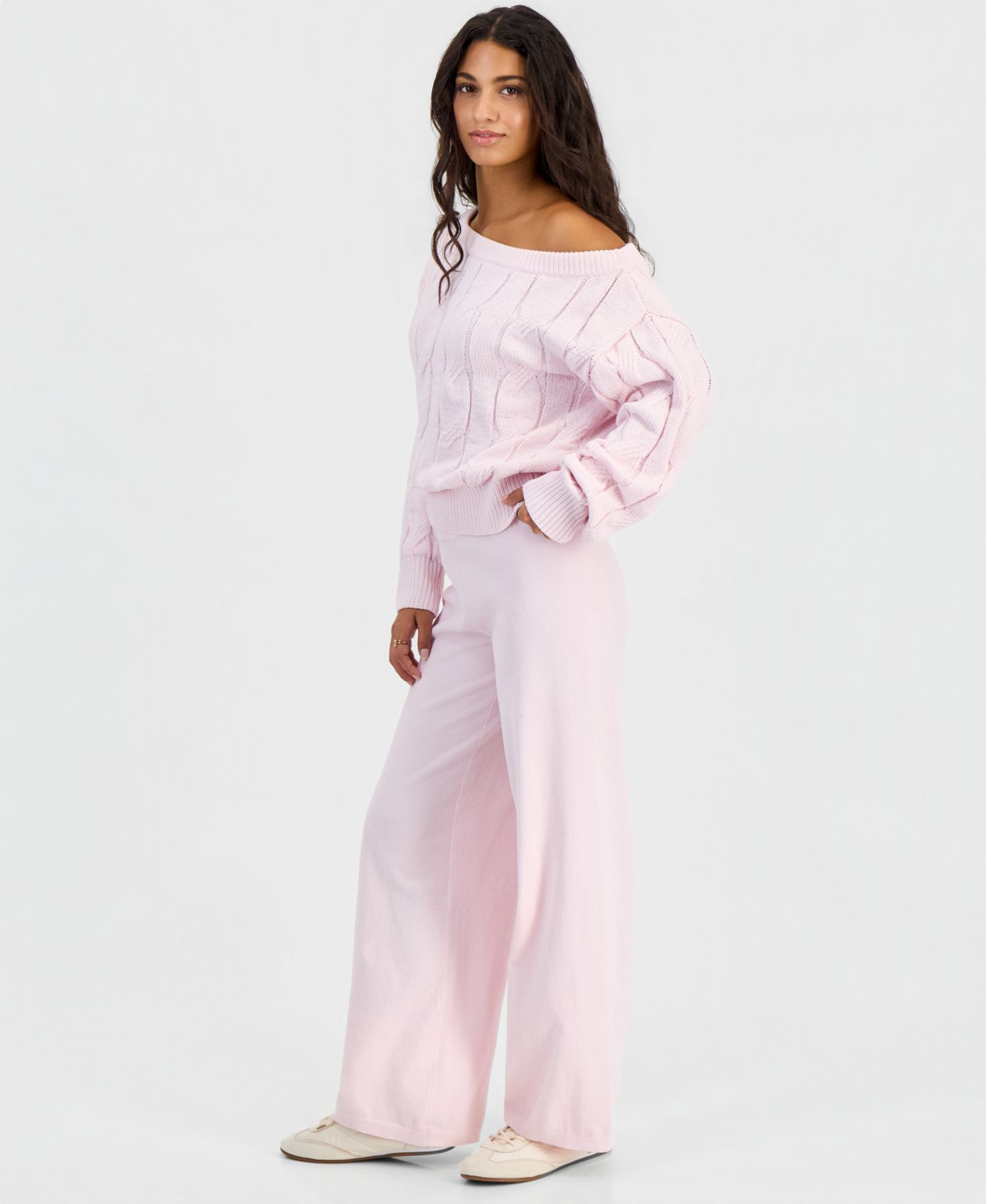 Women's Chenille Pull-On Wide-Leg Pants