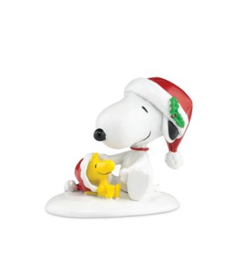 Villages Happy Holidays Snoopy & Woodstock Figurine