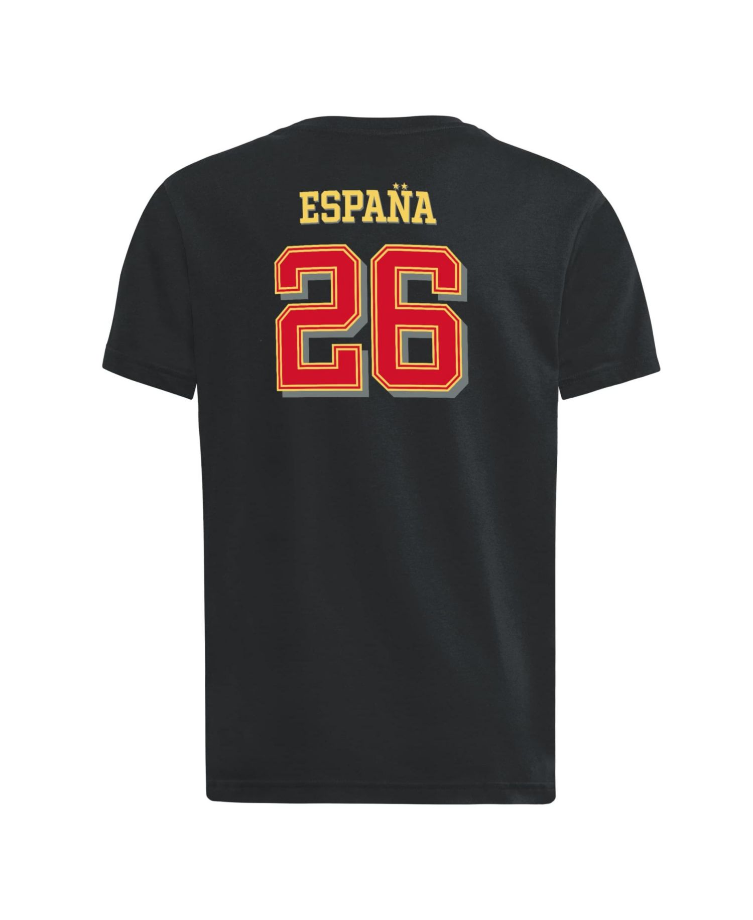Big Boys and Girls Black Spain National Team 2026 FIFA World Cup Champions Trophy T-Shirt
