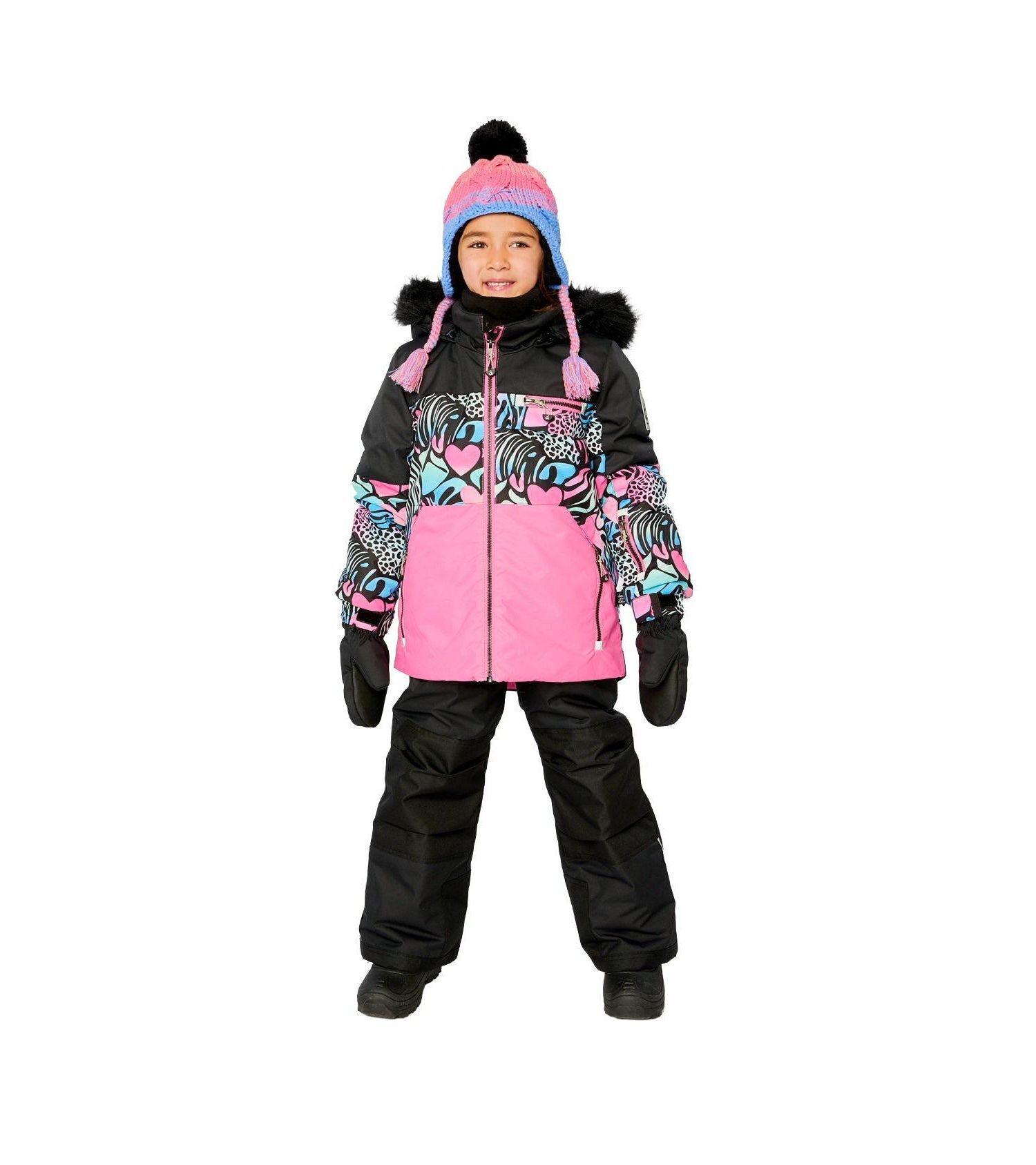Little and Big Girl's (6-14) Two Piece Play Snowsuit