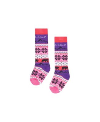 Little and Big Girl ( 6-8 10-12 ) Ski Socks