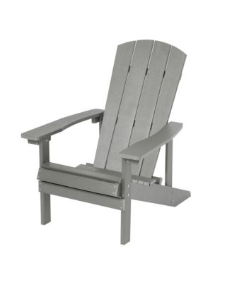 2Pcs Adirondack Chair Patio Chair with Big Armrests Fire Pit Chair Weather Resistant, Easy Installation Outdoor for Patio, Lawn and Backyard