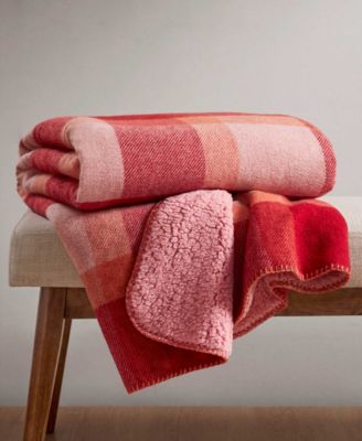 Sherpa Backed Plaid Ultra-Soft Throw, 50" x 60"