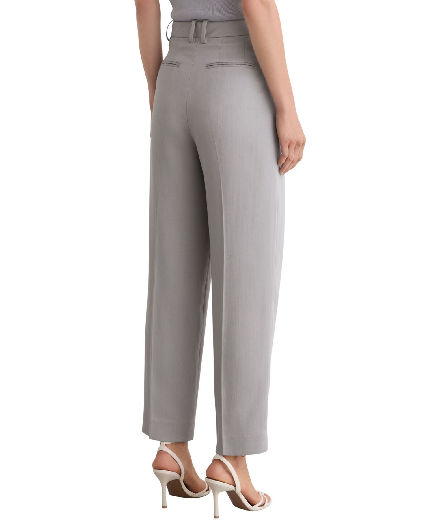Women's Clay High-Rise Pleated Tapered Trousers
