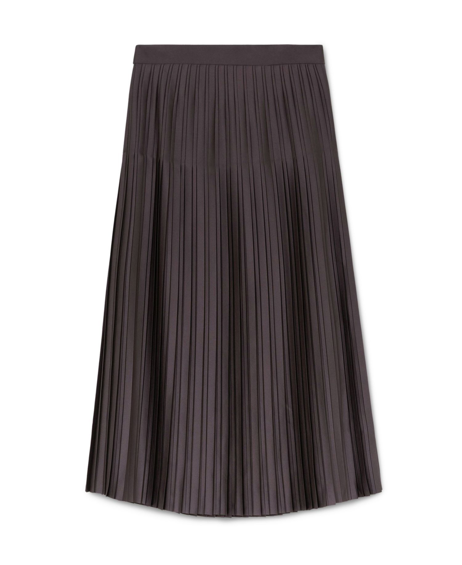 Women's Savannah High-Waisted Pleated Midi Skirt with Side Slit