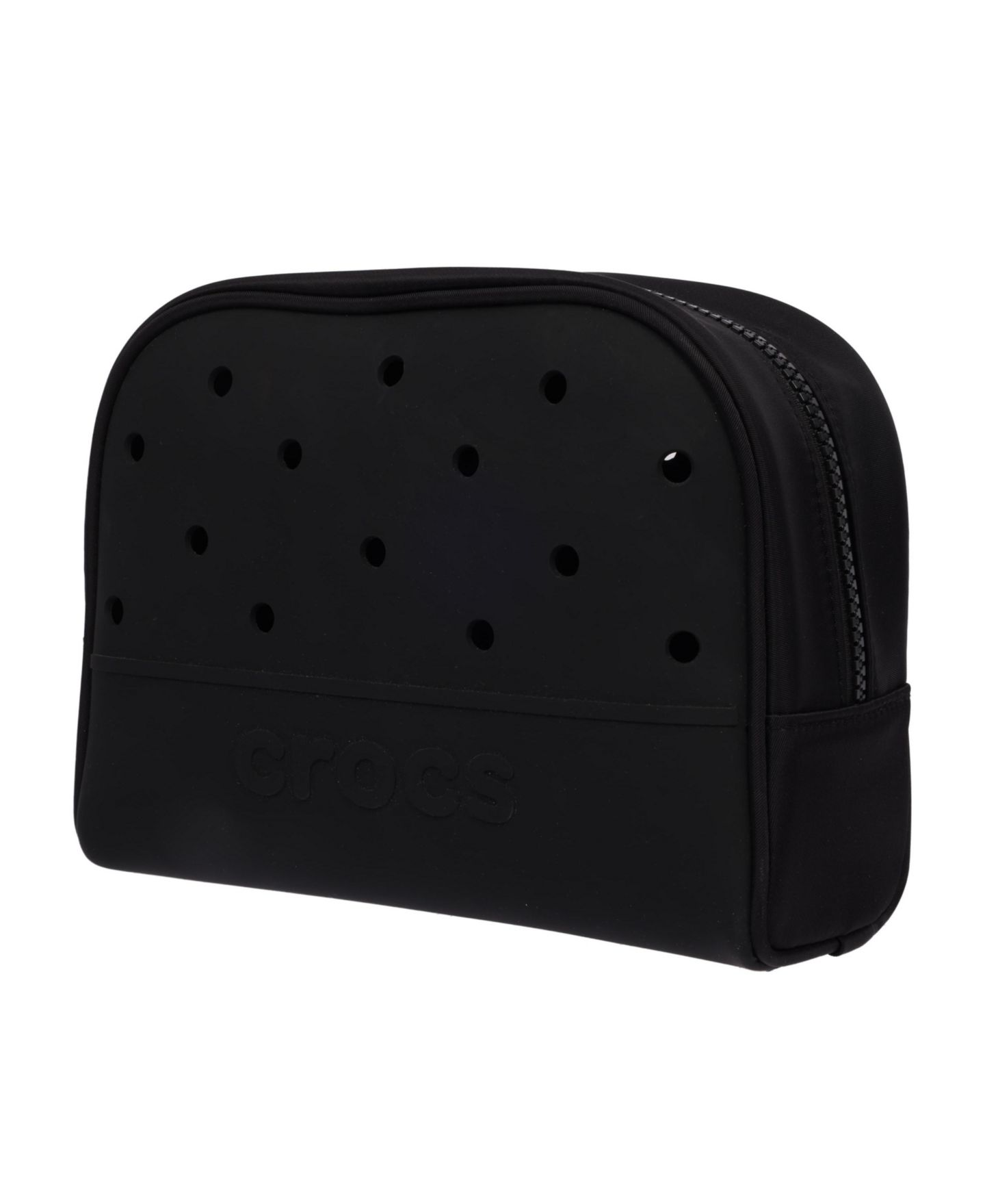 Сумка Crocs Classic Cosmetic Bag with Jibbitz-Compatible Panels, цвет: Чёрный — фото 3