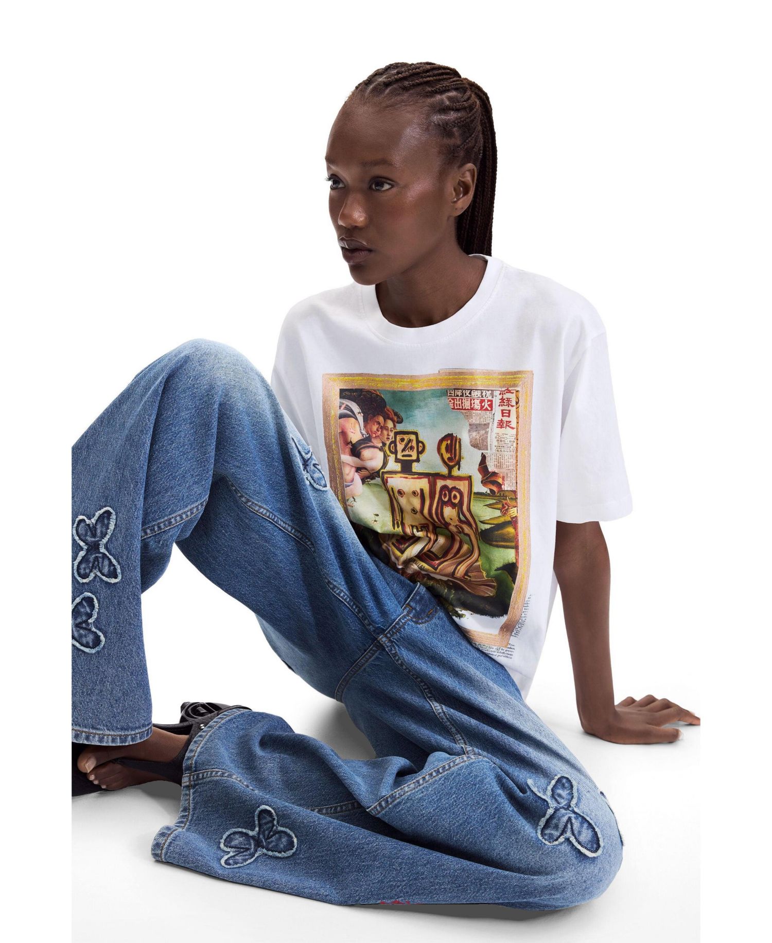 Women's Retro Graphic Cotton T-Shirt