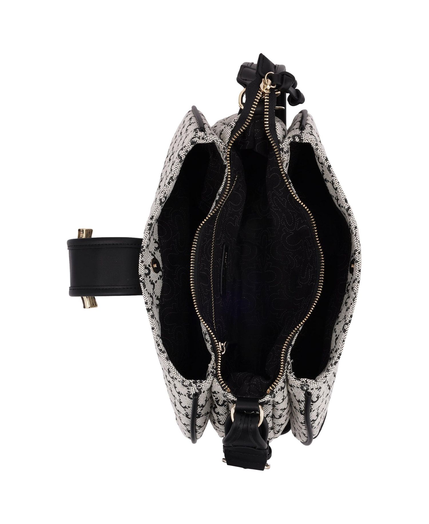 Multi-Strap Denim Shoulder Bag