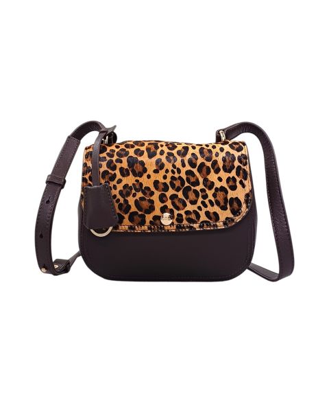 Женская сумка LODIS Oraya Mini Flap Crossbody, цвет: Cheetah