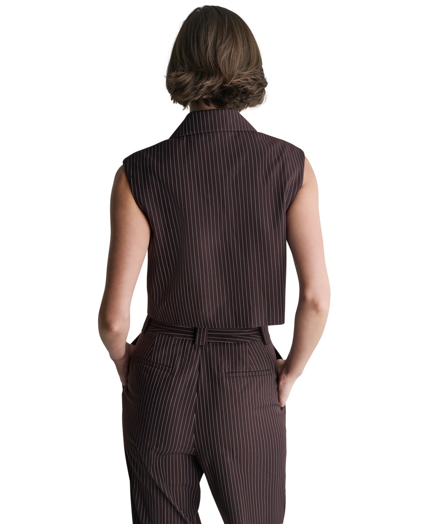 Women's Cropped Peak-Lapel One-Button Blazer