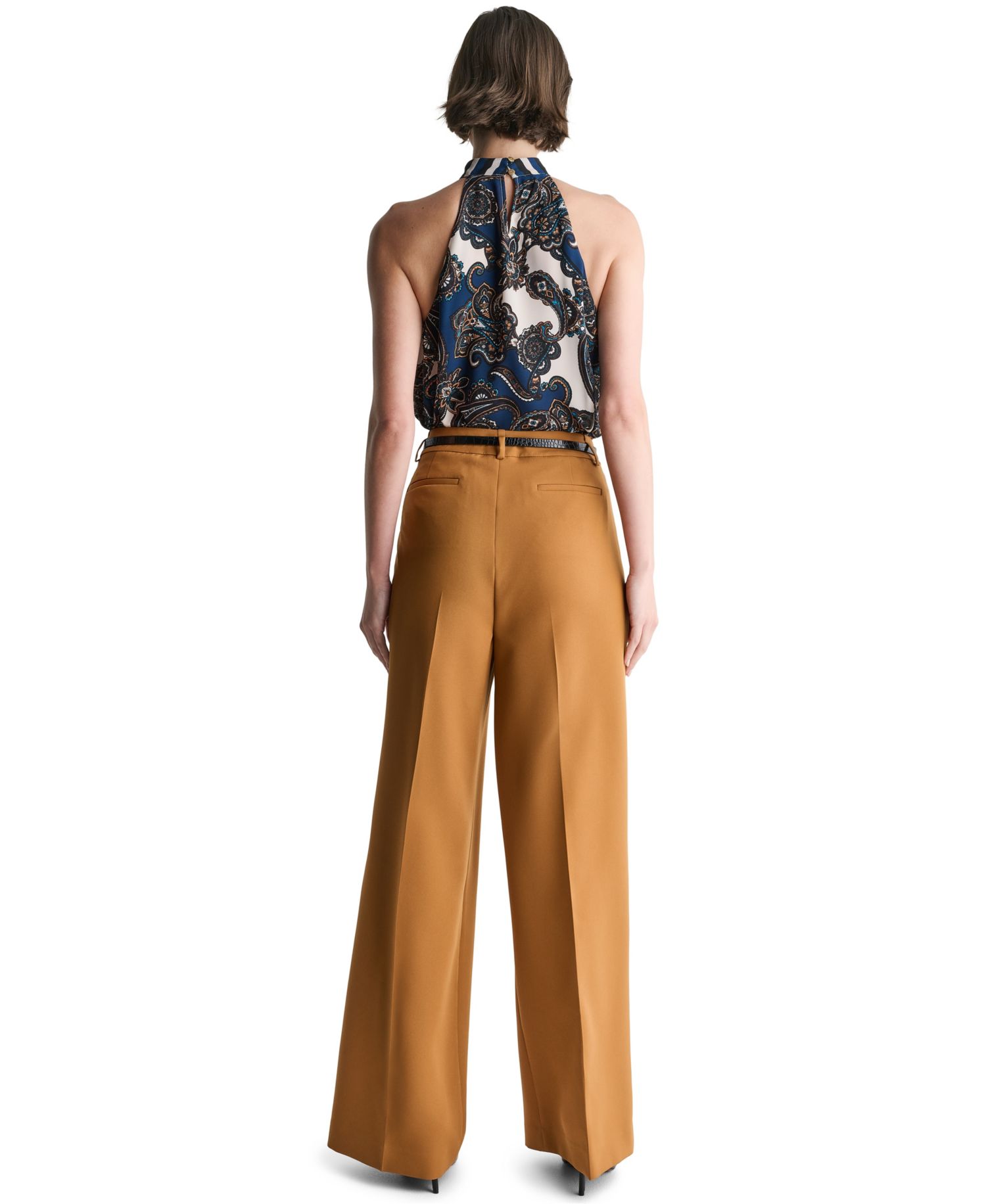 Women's Pleated Wide-Leg Pant