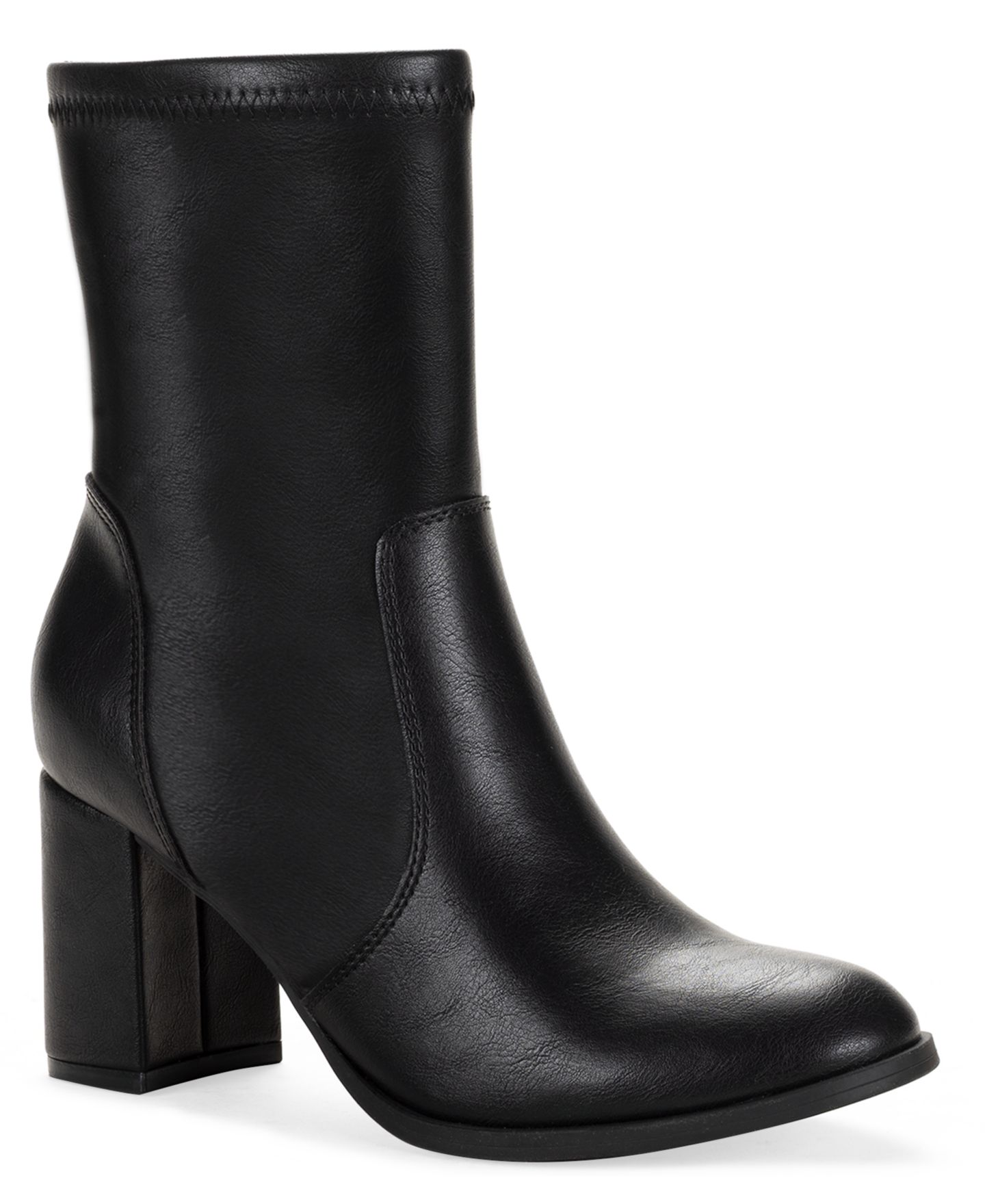 Женские ботинки Style & Co Ritaa Round Toe Dress Booties, цвет: Чёрный — фото 1