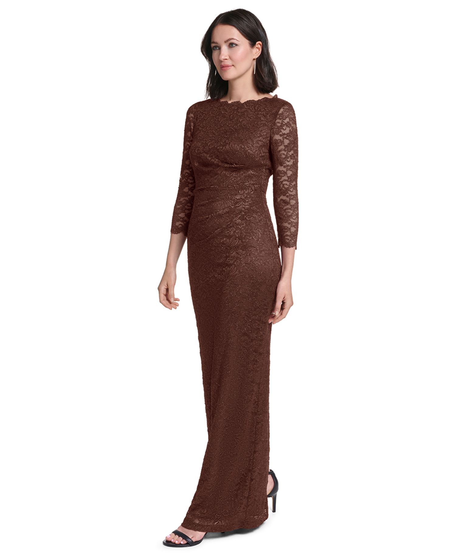 Women's Lace 3/4 Sleeve Sheath Dress