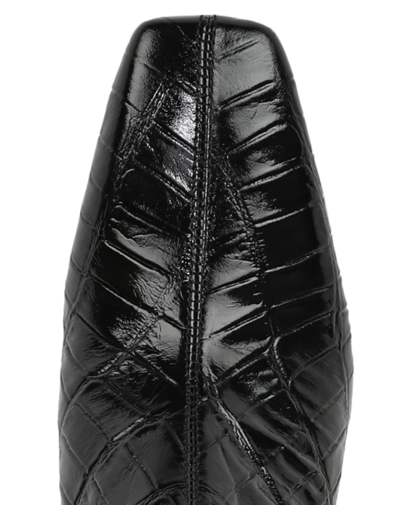 Женские ботинки Sam Edelman Peony Kitten Heel Short, цвет: Чёрный кожаный, вариант 1 — фото 4