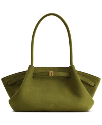 Hana Wide Faux Suede Extra-Large Tote Handbag
