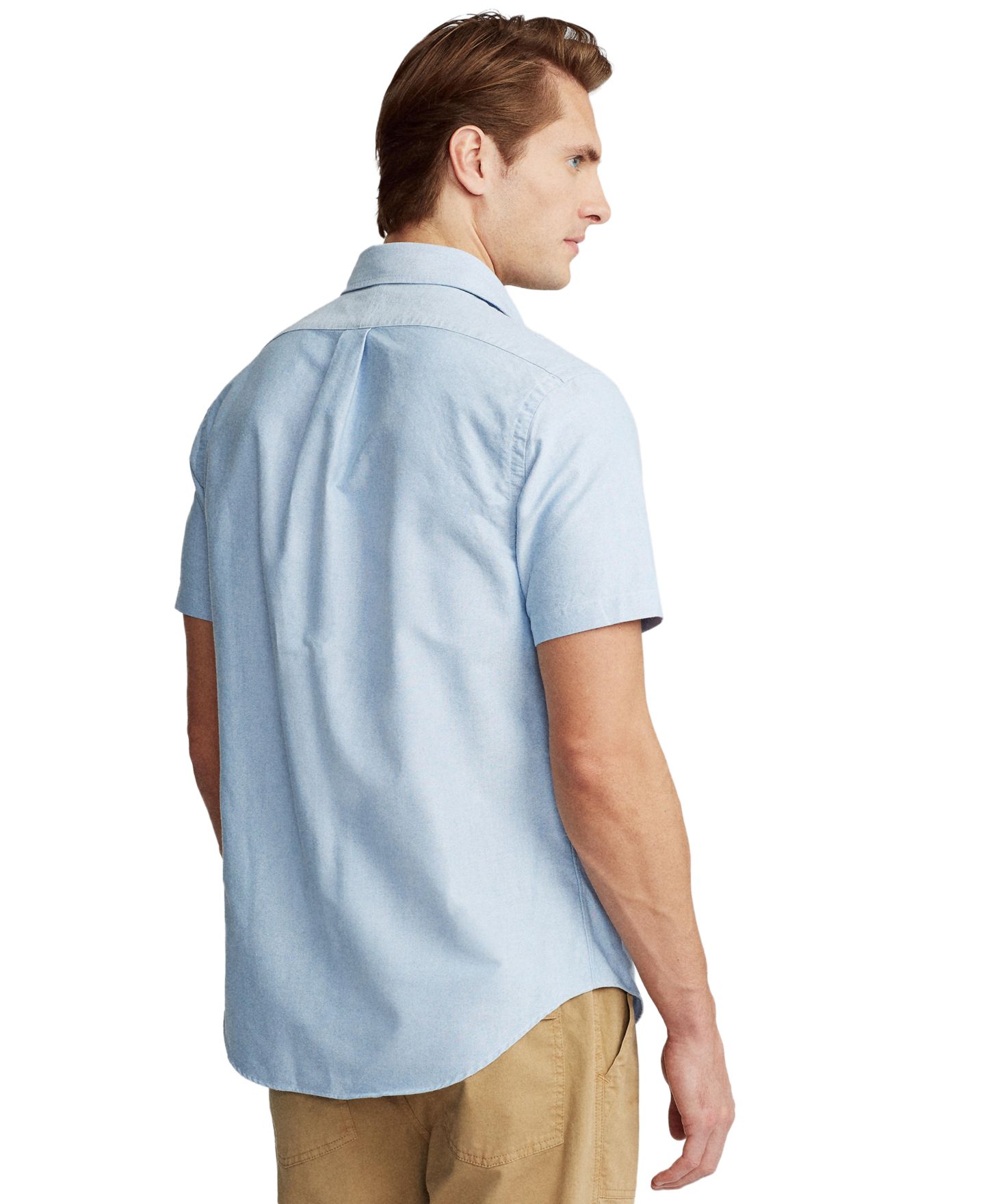Мужская рубашка Polo Ralph Lauren Classic-Fit Oxford, цвет: Синий — фото 4