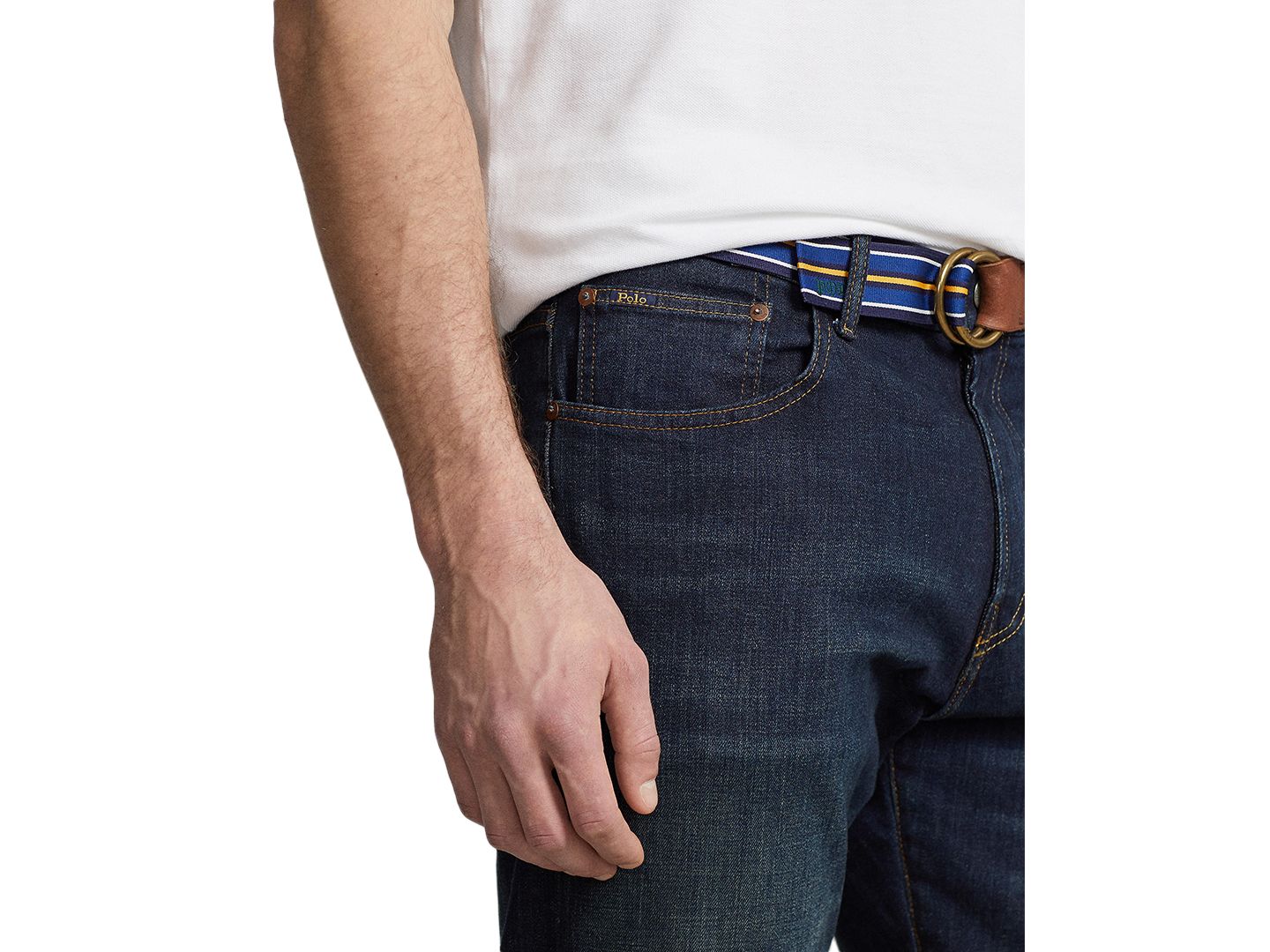 Мужские джинсы Polo Ralph Lauren Big & Tall Prospect Straight Stretch, цвет: Murphy Stretch Dark — фото 3