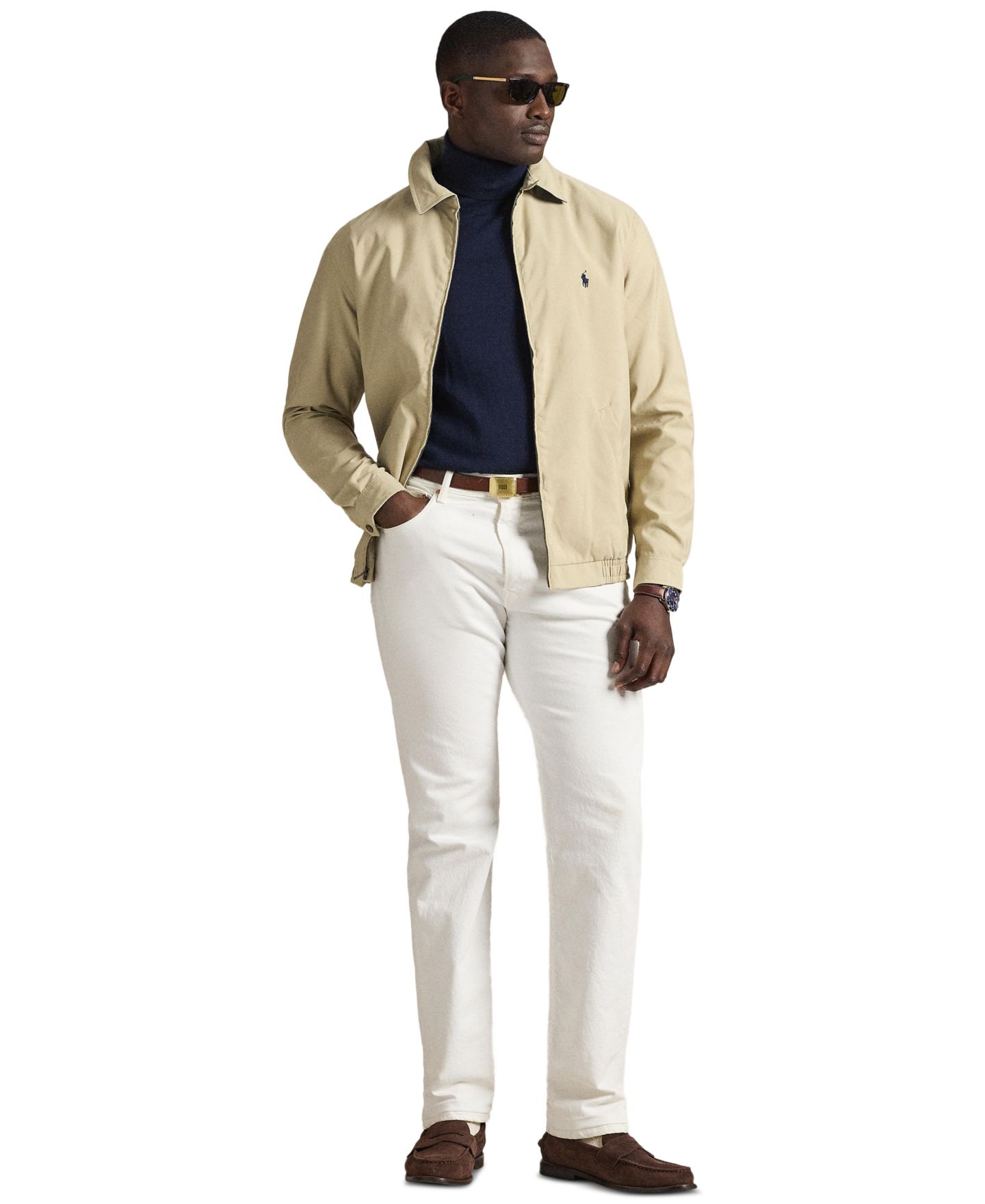 Мужская куртка Polo Ralph Lauren Big & Tall Bi-Swing Windbreaker Jackets, цвет: Хаки — фото 2