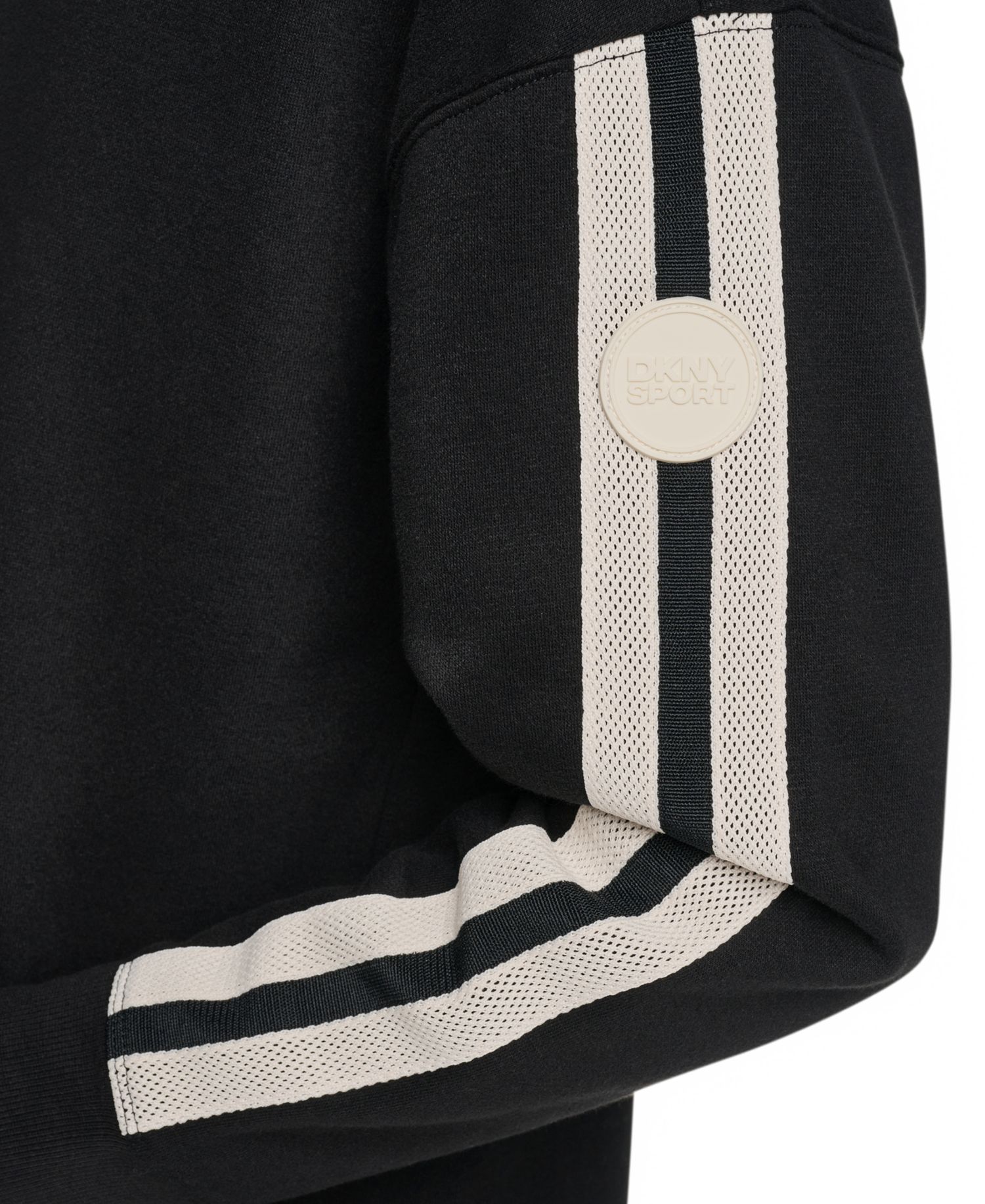 Women's Hooded Textured Tape Logo Shirttail Hem Dress