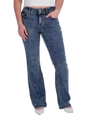 Juniors' Mid-Rise Flare Jeans
