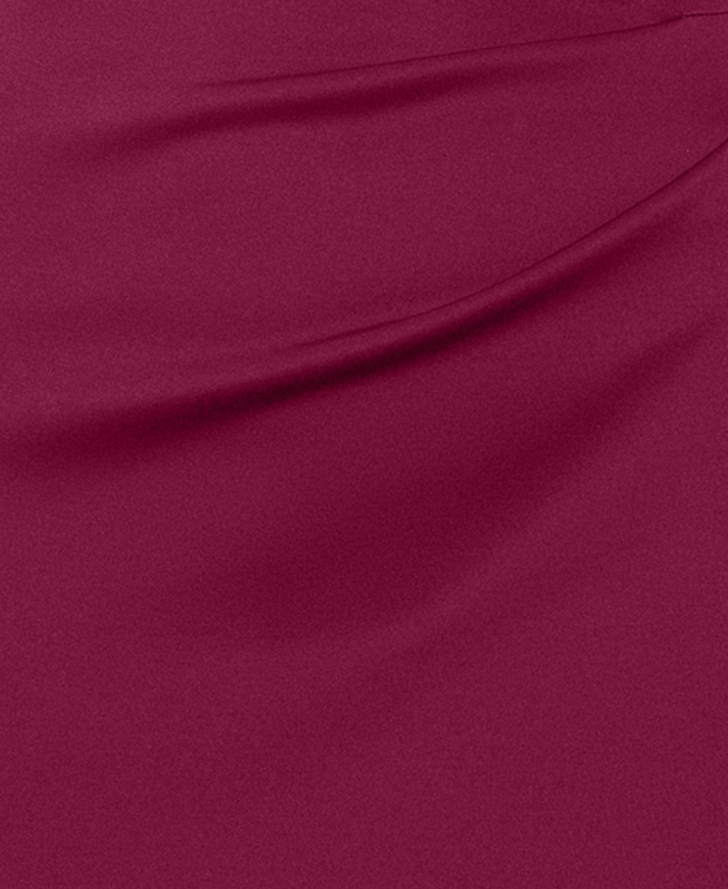 Petite Asymmetric Neck Side Ruffle Gown