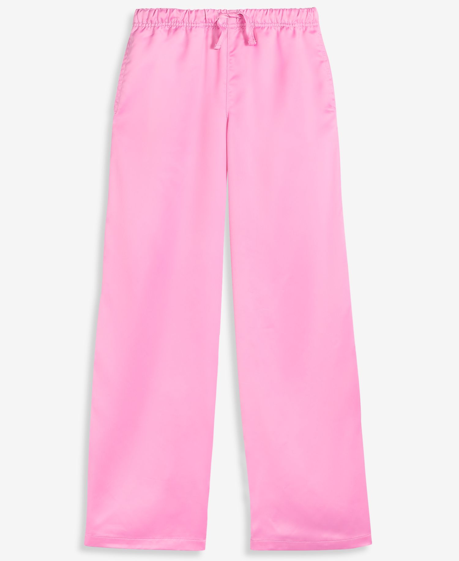 Girls' XS-XL Satin Wide-Leg Pants
