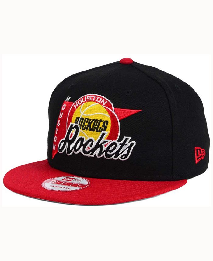 New Era Houston Rockets HWC Logo Stacker 9FIFTY Snapback Cap - Macy's